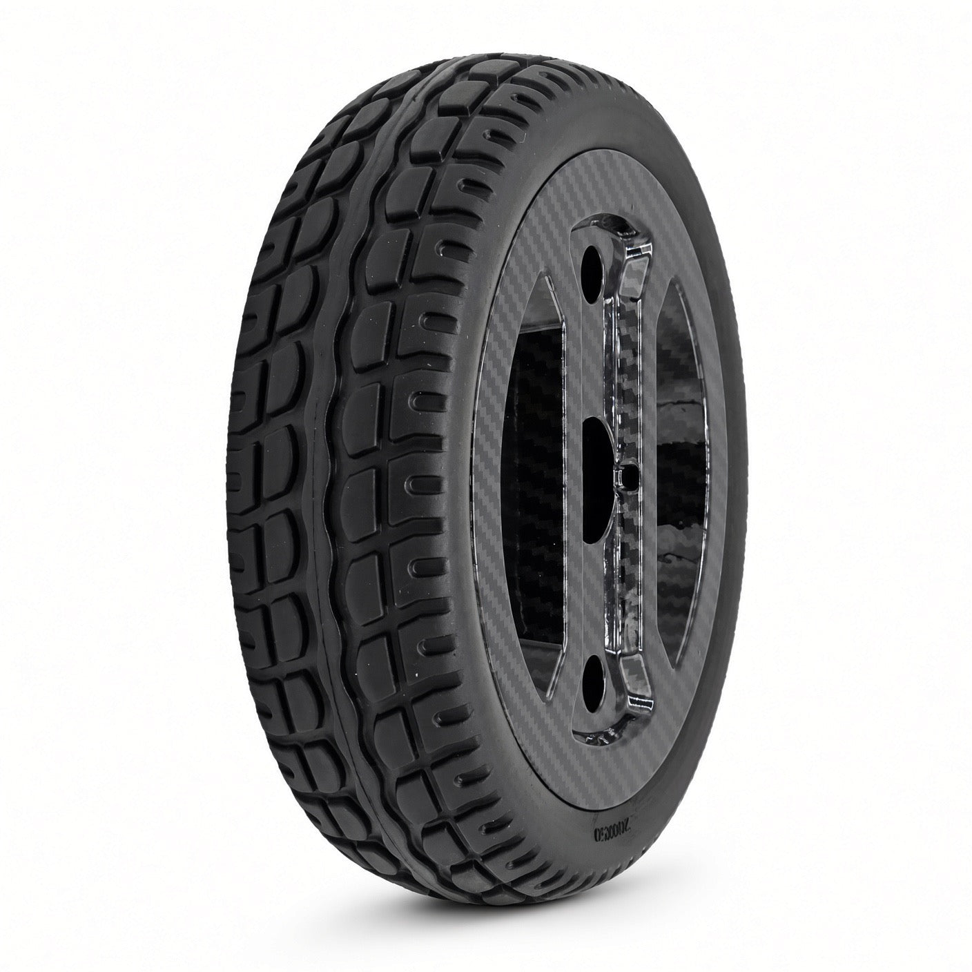 Pride Go-Go Carbon (SC25) rear wheel assembly WHL2402050 with 8 inch flat-free solid tire