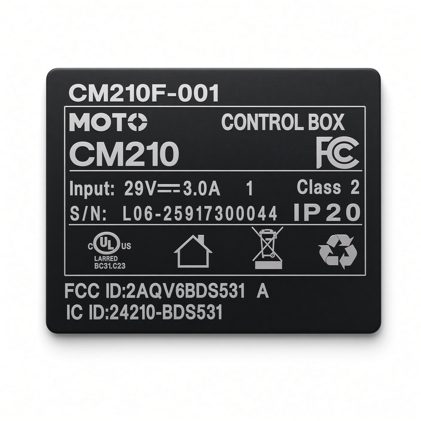 CTL2102648 - CM210F-000 Control Box for the VivaLift! Ultra PLR4955 Lift Chair