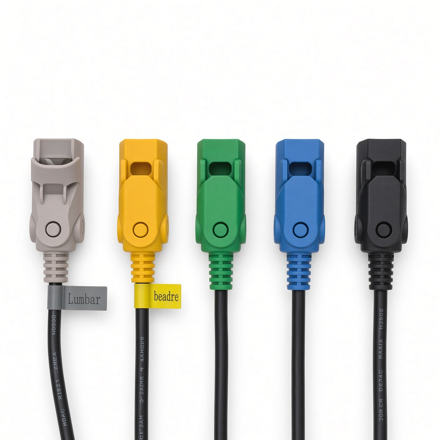 Pride CM310M-D3-2 control box with color-coded 5-pin motor and hand control ports