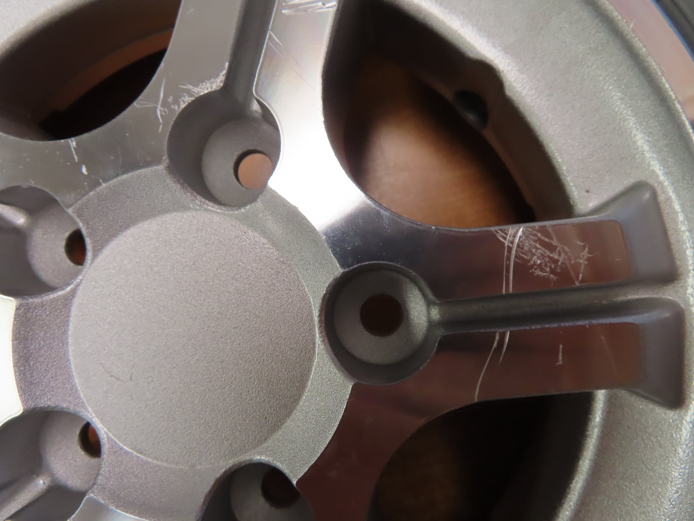 Close-up of the 14x3 Flat Free 5-Spoke Wheel Assembly with Silver Rim, designed for Quantum Q600, Q600XL, Q6000Z, and R4000 Power Chairs, showing the detailed silver rim and black center.