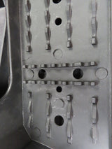 Foot Platforms for 110cc ATVs (Blemished) - Metal platforms with multiple holes, designed for left and right side mounting on TaoTao, Coolster, and other Chinese-made ATVs.