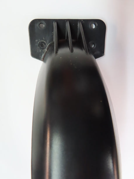 Rear Fender for the GOTRAX GXL V2 Electric Scooter (Blemished) - Close-up of a black plastic fender with a metal bracket, designed for easy installation as a replacement part.