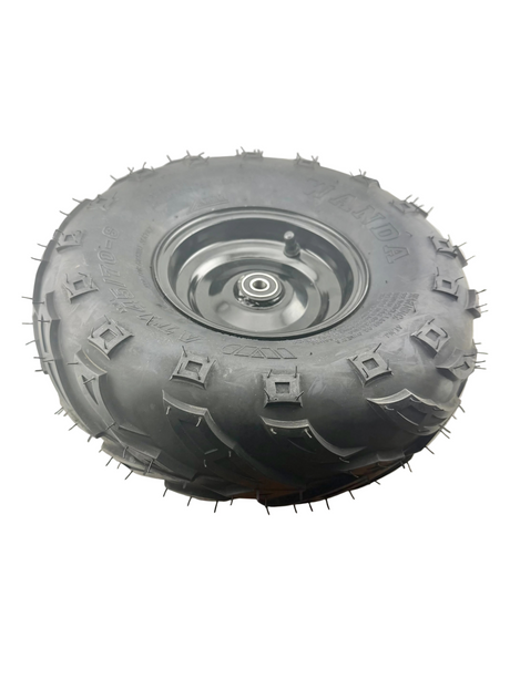 Front Left Wheel Assembly with Rim & Tire for Coleman KT196 & CK196 196cc 6.5 Hp Go-Karts (Blemished)