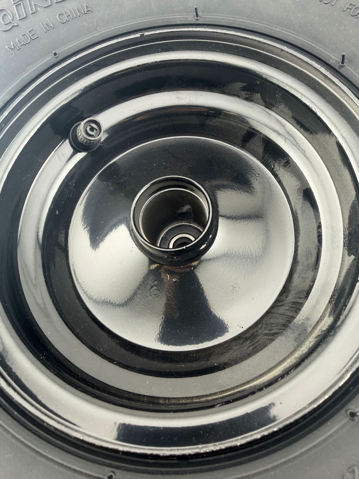 Front Wheel Assembly with 145/70-6 Tire for Motovox MBX10 and MBX11 Mini Bikes (Blemished)