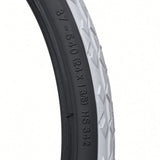 Schwalbe DownTown 24 x 1-3/8 wheelchair tire, gray tread, black sidewall, 50-70 PSI