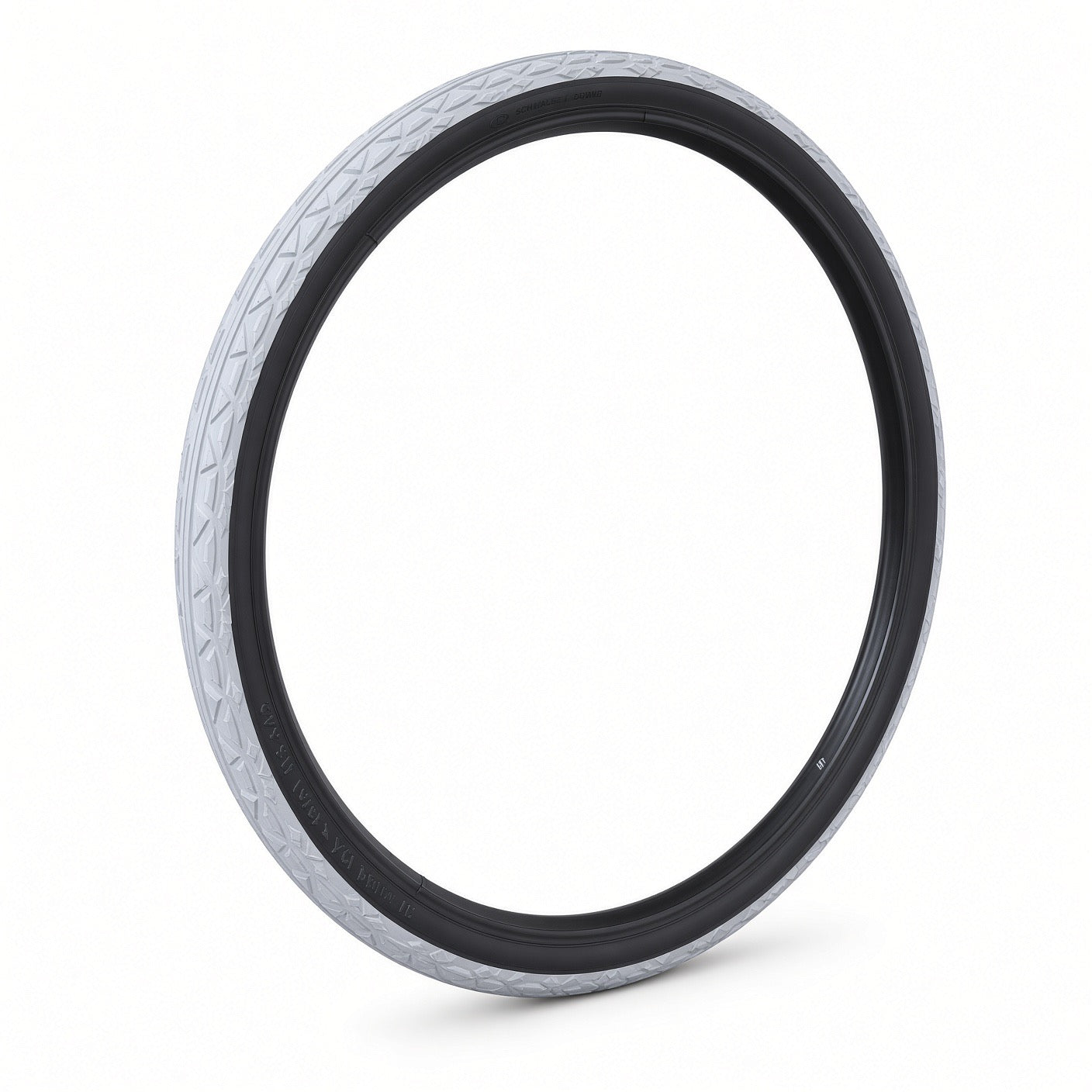 Schwalbe DownTown 24 x 1-3/8 (37-540) wheelchair tire with gray tread and black sidewalls