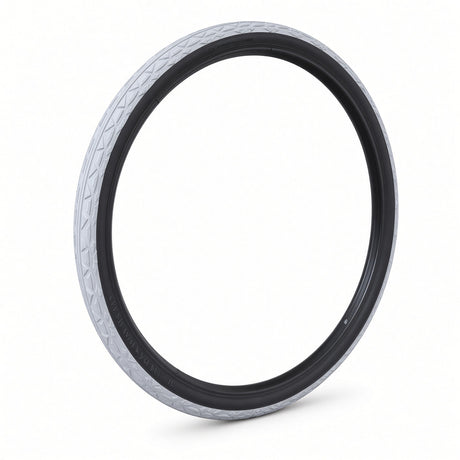 Schwalbe DownTown 24 x 1-3/8 (37-540) wheelchair tire with gray tread and black sidewalls