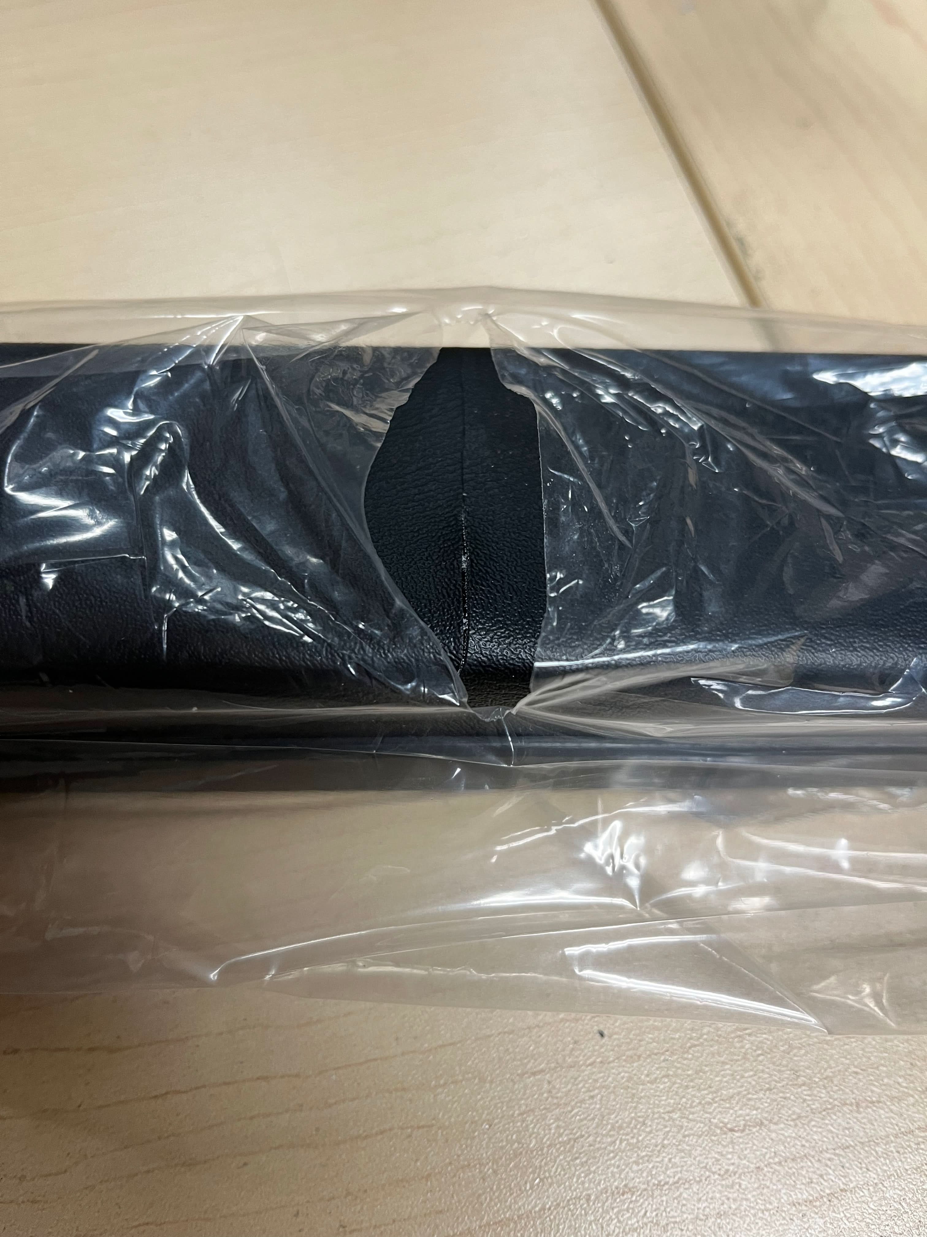 Black 14" Full Length Padded Vinyl Armrest for Wheelchairs (Blemished)