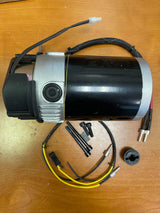 Motor and Brake Assembly for the Pride Victory 9, Victory 10, and Victory 10 LX with CTS Suspension, featuring a black and silver electric motor, wires, screws, and mounting hardware.