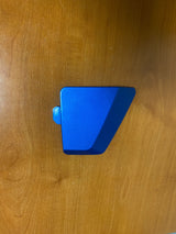 High Capacity Battery Box Shroud Assembly Inserts in Blue for the Go-Go LX (S50LX/S54LX) (Blemished) showing minor scuffs and scratches, displayed on a wooden surface.