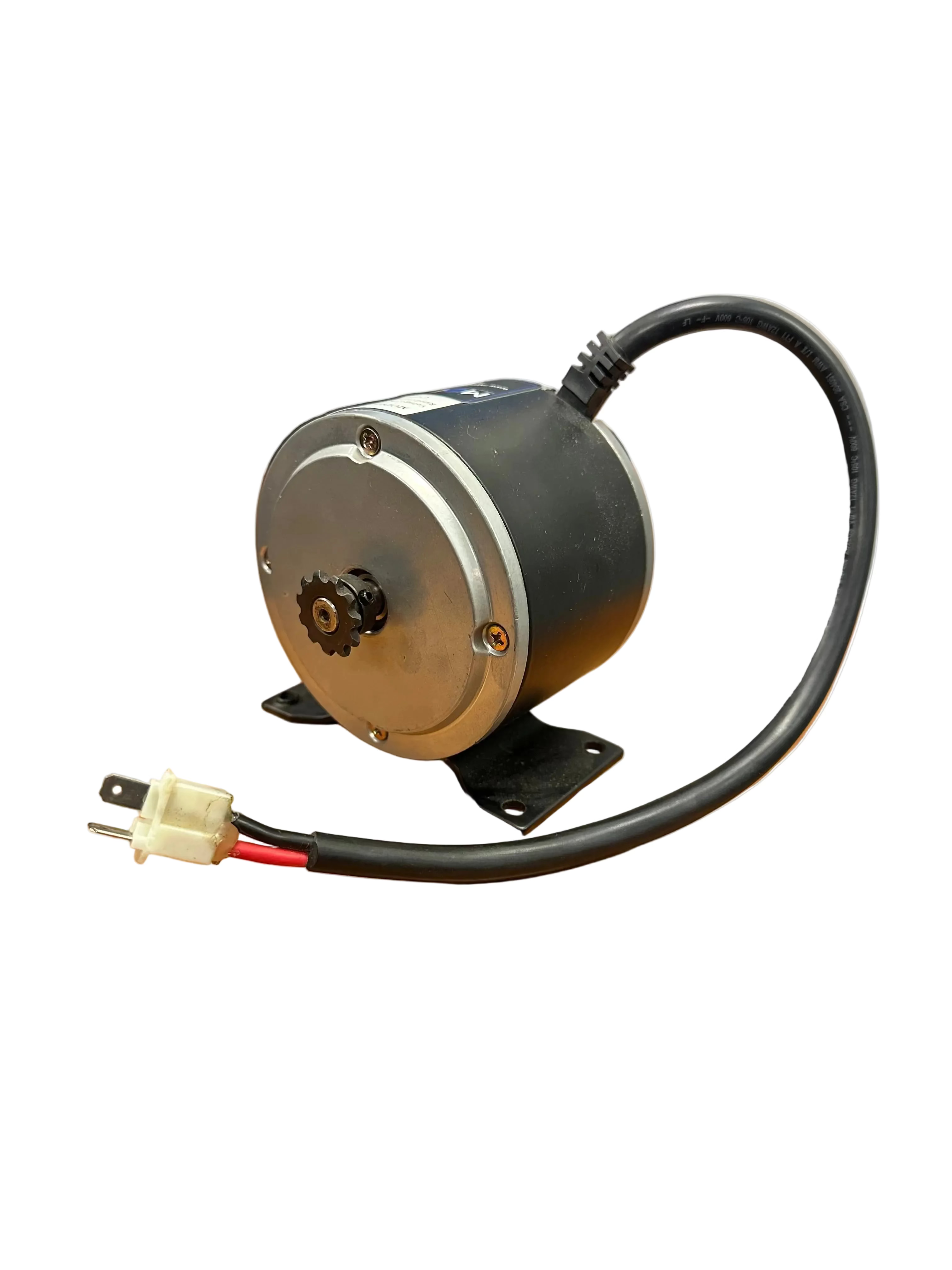 24 Volt 400 Watt XYD-6D Electric Motor with 11 Tooth #25 Chain Sprocket and Mounting Bracket (Blemished)