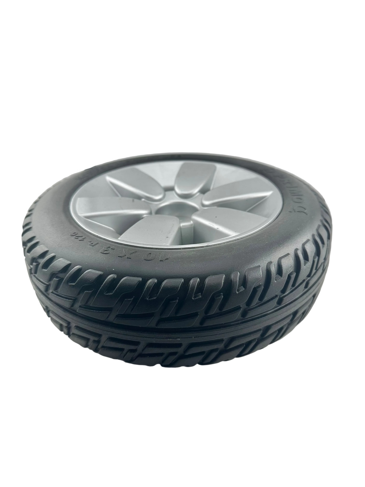 3.00-4 Flat-Free Drive Wheel Assembly with Black Tire for the Jazzy Air, Select, & Select 6 Power Chairs (WHLASMB2045)  (Blemished)