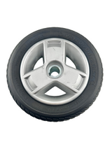 8"x2.50" Black Flat-Free Rear Wheel Assembly with Silver Tri-Spoke Rim for Go-Go Scooters (WHLASMB1864) (Blemished)