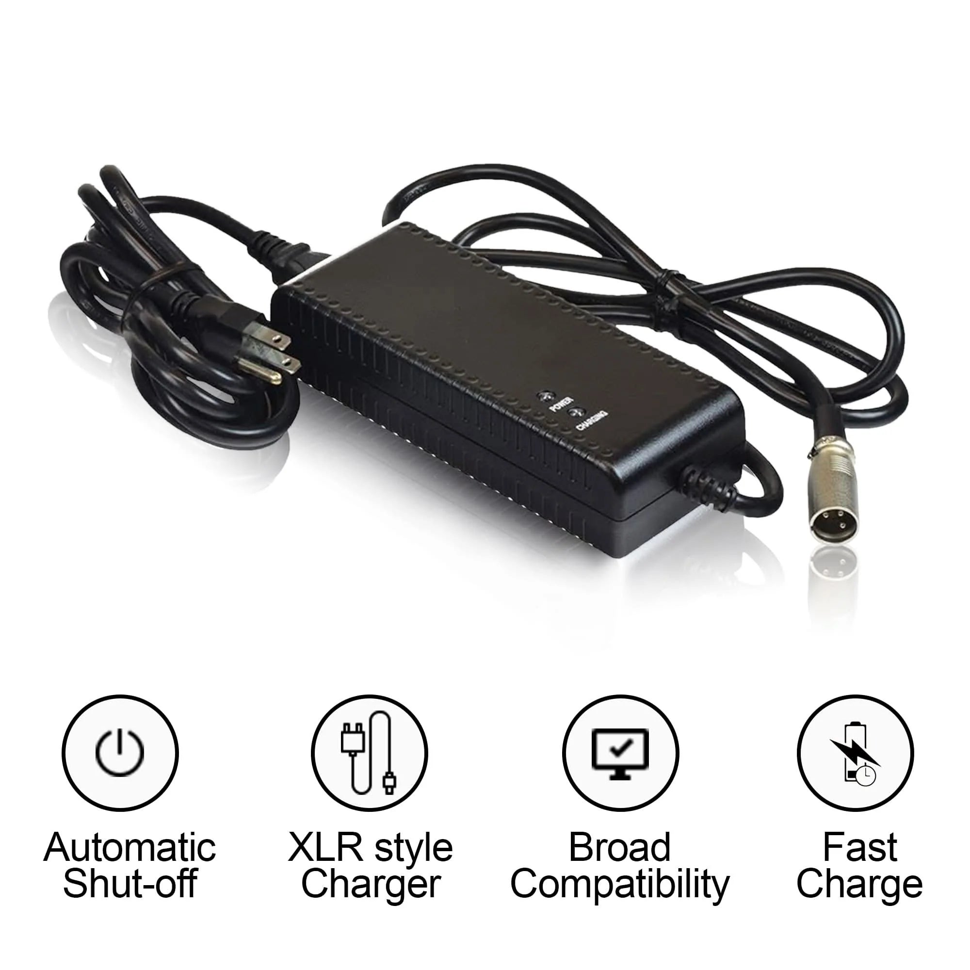 MBE-CHG35A-STD - 24 Volt 3.5 Amp XLR Battery Charger for the Golden Companion I & II, Compass Sport, LiteRider Envy, & Alante Jr.