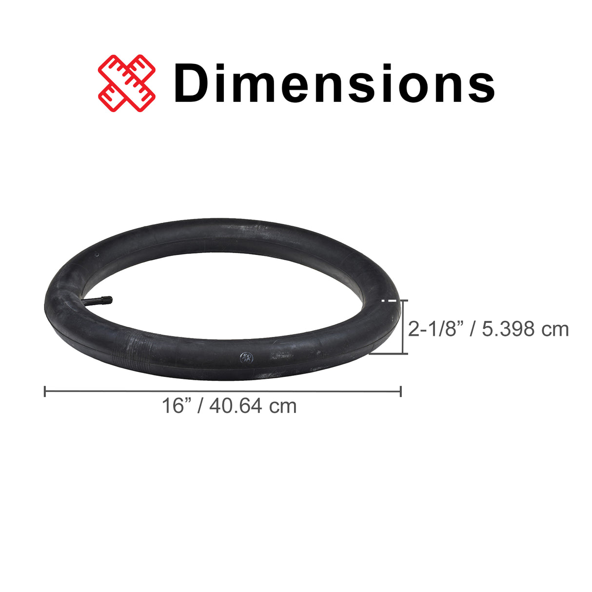 16x2.125 Inner Tube for the Razor MX500 and MX650 Dirt Rocket