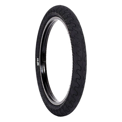 16x2.1 Squad Bicycle Tire featuring a distinctive micro knurled tread design for enhanced contact and minimal rolling resistance, ideal for cushioning impacts during big drops.