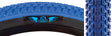 Close-up of the 20x2.0 Blue/Black Cub Bicycle Tire showcasing its classic BMX style street tread and durable design, ideal for all terrain types.