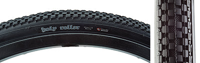 Close-up of a 20x1-1/8 Holy Roller SC Bicycle Tire, showcasing the tightly spaced knobs and round profile designed for durability and versatility on dirt and street surfaces.