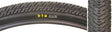 Close-up of the 24x1.75 DTH DC/SW Bicycle Tire, showcasing its dual compound tread with a fast-rolling centerline and raised shoulders designed for low rolling resistance and excellent cornering on hardpack.