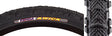 24x1.95 Kwick Bicycle Tire close-up showing the semi-slick center tread and larger shoulder knobs designed for commuting and off-road use, highlighting its multi-purpose tread pattern for improved durability and traction.