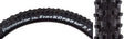 Close-up of the 26x2.1 Black/Black Fire XC Pro Wire Bicycle Tire showcasing its aggressive lateral tread and multi-stepped knobs designed for all-conditions cross-country riding.