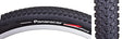 Close-up of the 26x2.1 Comet HardPack Bicycle Tire, showcasing its tread pattern designed for XC and hardpack conditions, emphasizing its durable synthetic and natural rubber composition.