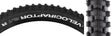 Close-up of the 26x2.1 Velociraptor RR Bicycle Tire, featuring large horizontal blocks designed for climbing and navigating rocky terrain, emphasizing its super soft, tacky compound for exceptional grip.