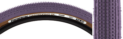 Close-up of the 26x2.1 Gravel King SK Bicycle Tire, showcasing five rows of square knobs with continuous ridges, designed for smooth rolling and excellent grip on rough or gravel roads.