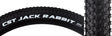 27.5x2.1 Jack Rabbit Fold Bicycle Tire, featuring closely spaced knobs for XC use, ramped knobs for smooth rolling, and puncture protection with a higher TPI dual compound casing.