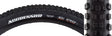 Close-up of the 29x2.3 Aggressor DC/EXO/TR Bicycle Tire, showcasing aggressive center tread and large corner lugs, designed for wet/loose conditions with EXO sidewall protection and dual compound tread.