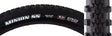 29x2.3 Minion SS DC/EXO/TR Bicycle Tire close-up showing black tire with white text, low-profile tread, and large side knobs for enhanced grip, designed for fast rolling on hardpack single track.