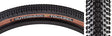 Close-up of a 650x47 Black/Tan Touareg Bicycle Tire, showcasing its densely packed small knobs and round profile for high grip and low rolling resistance, ideal for both pavement and off-road use.