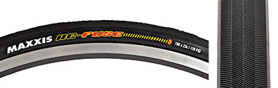 Close-up of the 700x25 Re-Fuse SC/MS Bicycle Tire, showcasing its durable Kevlar belt and silkworm cap ply for enhanced puncture resistance, ideal for extensive road training.