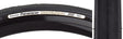 Close-up of the 700x28 Black/Black Gravel King Slick Bicycle Tire, highlighting its fine tread and robust volume, designed for superior grip on both road and gravel surfaces.