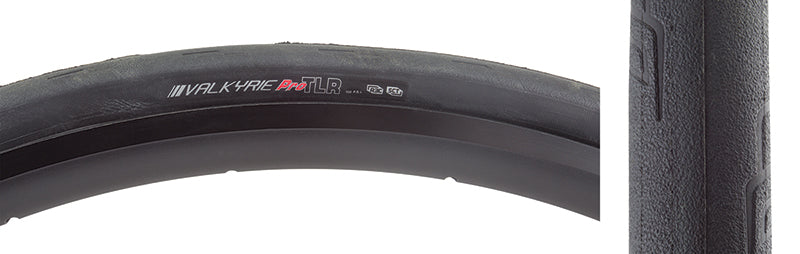 Close-up of the 700x30 Reflective Valkyrie Pro R3C/KA/TLR Fold Bicycle Tire, showcasing its smooth center section and mild siping on shoulders for superior grip and puncture resistance.