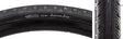 Close-up of the 700x40 Black/Black Byway TCS Bicycle Tire showing smooth centerline, diamond-shaped peaks, and shoulder knobs designed for enhanced traction.