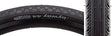 Close-up of a 700x44 Black/Black Byway TCS Bicycle Tire, highlighting its smooth centerline, small diamond-shaped peaks, and substantial shoulder knobs, designed for traction and tubeless compatibility.