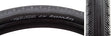 Close-up of the 650Bx47 Black/Black Byway TCS Bicycle Tire showcasing its smooth centerline, diamond-shaped peaks, and substantial shoulder knobs, highlighting its tubeless compatibility and versatile riding performance.