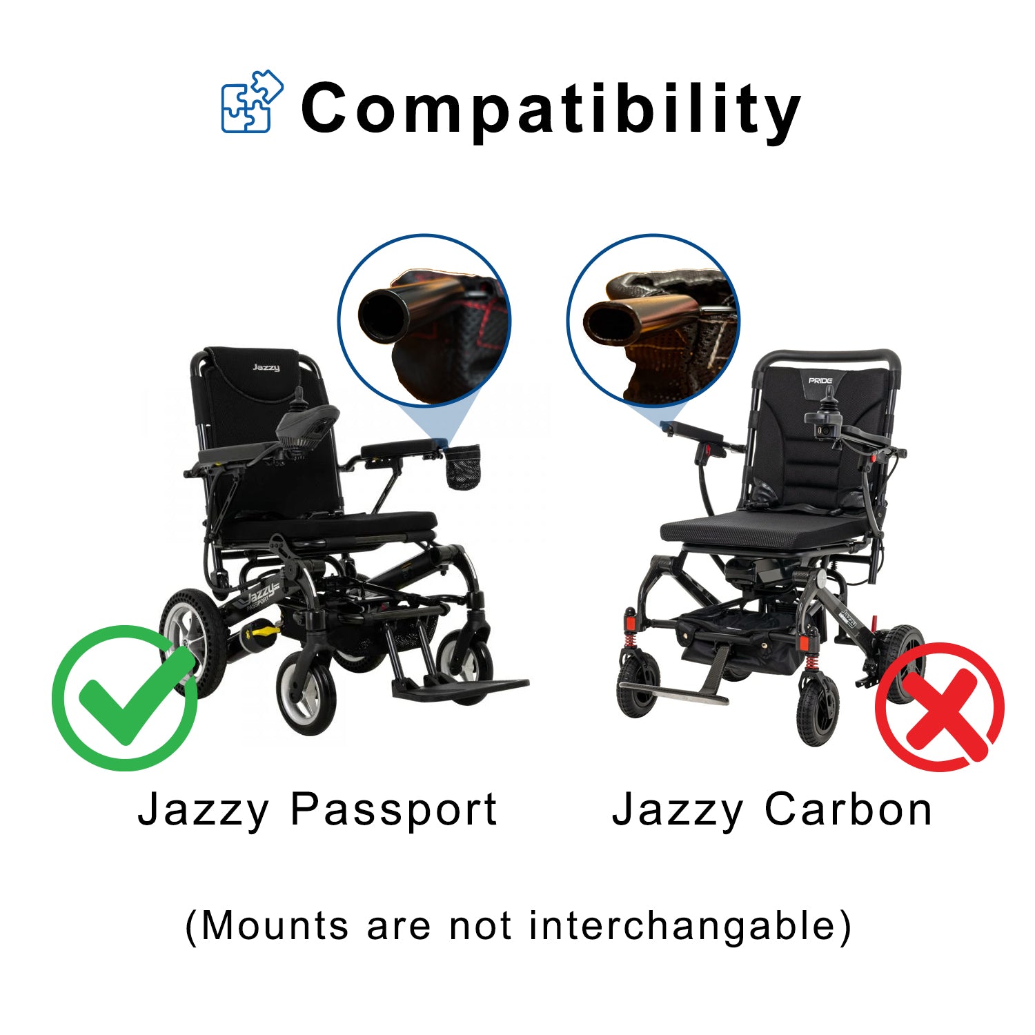 Cup Holder for the Jazzy Passport Power Chair (ACC1707456)
