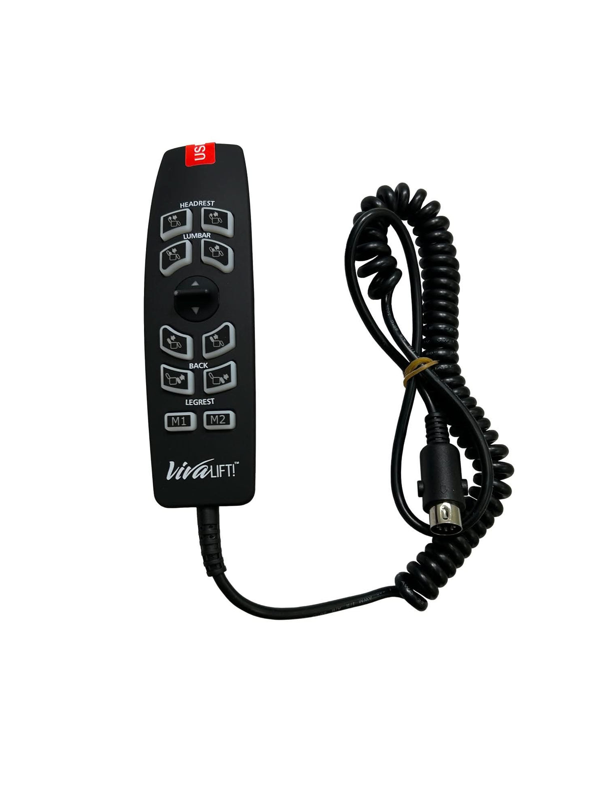 10-Button or 12-Button 5-Pin Hand Control for Pride VivaLift Standard and (Early) Version 2 Lift Chairs (10 Button: CTL1707190/12 Button: CTL2104324)