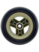 Front Wheel Assembly with Black Molded Tire for the Go-Go Sport (S74) 4-Wheel Scooter (WHLASMB7120012)