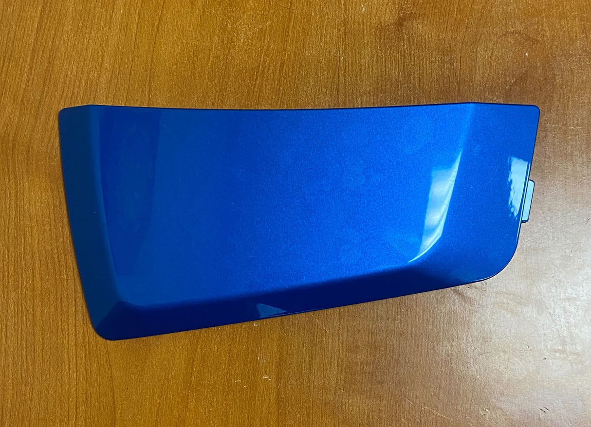 High Capacity Battery Box Shroud Assembly Inserts in Blue for the Go-Go LX (S50LX/S54LX) (Blemished) showing minor scuffs and scratches on a wood surface.