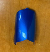 High Capacity Battery Box Shroud Assembly Inserts in Blue for the Go-Go LX (S54LX) (Blemished) displayed on a wooden surface, showing minor scuffs and scratches on the panels.