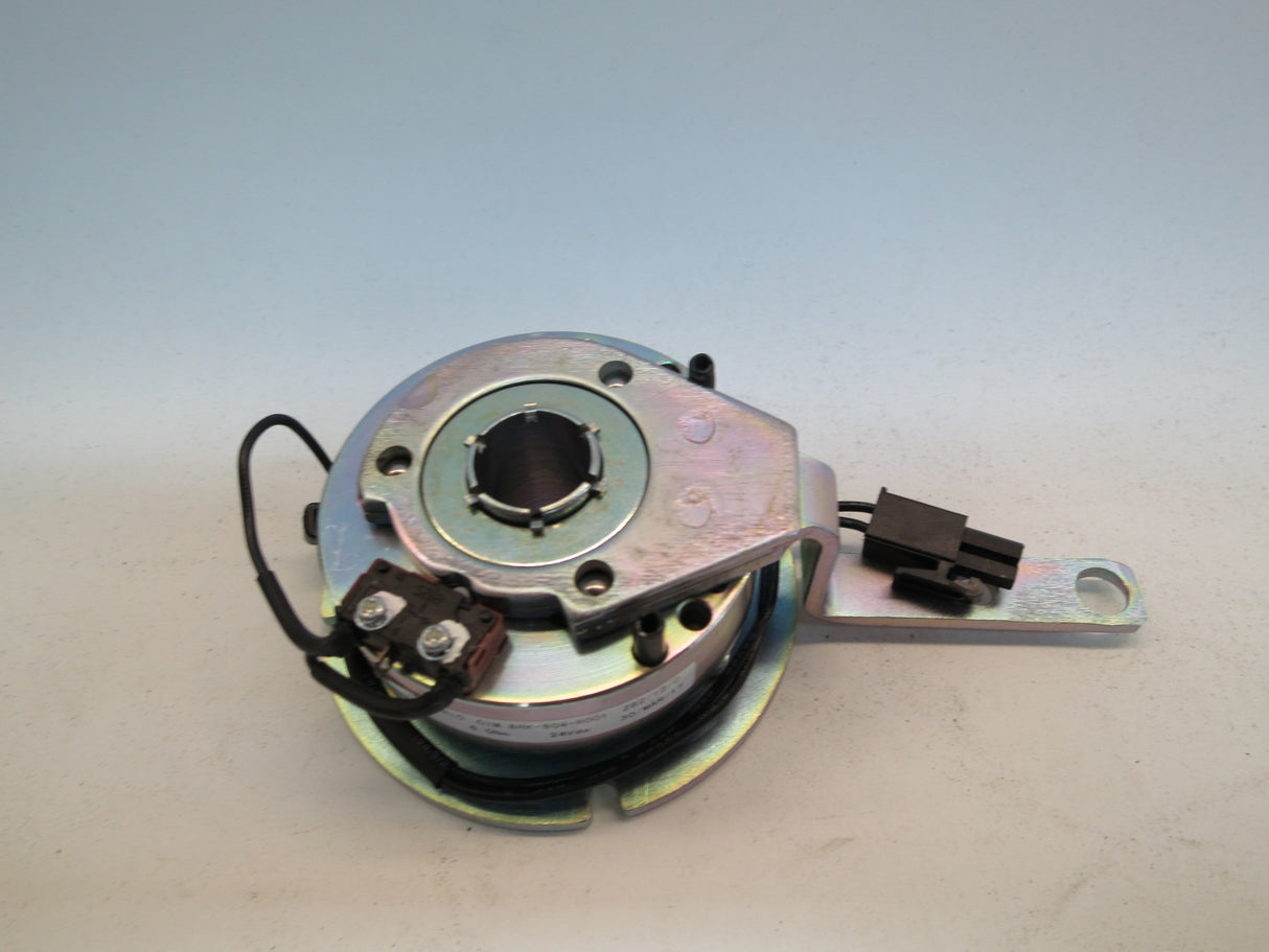 Brake Assembly for the Pride Celebrity X (SC4001/SC4401) & Mega Motion Endeavor X (MM4001DX/MM4401DX), featuring a circular metal object with wires and holes, shown in a close-up view.