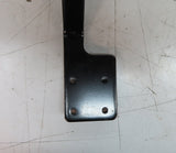 Inline Joystick Mounting Bracket for the Dynamic Shark Remote, black metal with pre-drilled holes, designed for Jazzy power chairs, shown on a white surface.