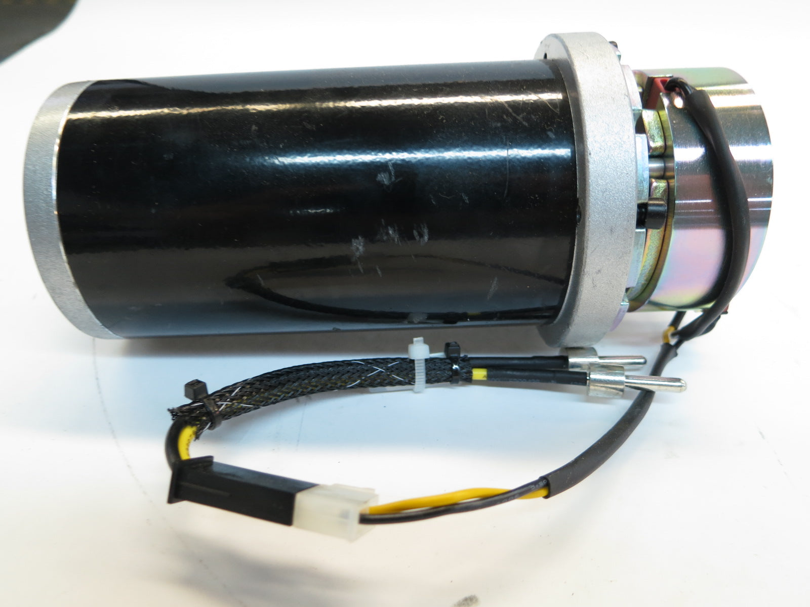 Motor (AA250002047) & Brake Assembly with Power Connector for the Go-Go Elite Traveller (SC40E/SC44E) & Ultra X (SC40X/SC44X) Mobility Scooters (Blemished) showing a black and silver electric motor with cables.