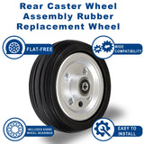 Rear Caster Wheel Assembly for Jazzy Select, Jazzy Select Elite, and Pride TSS 300 (WHLASMB2047)