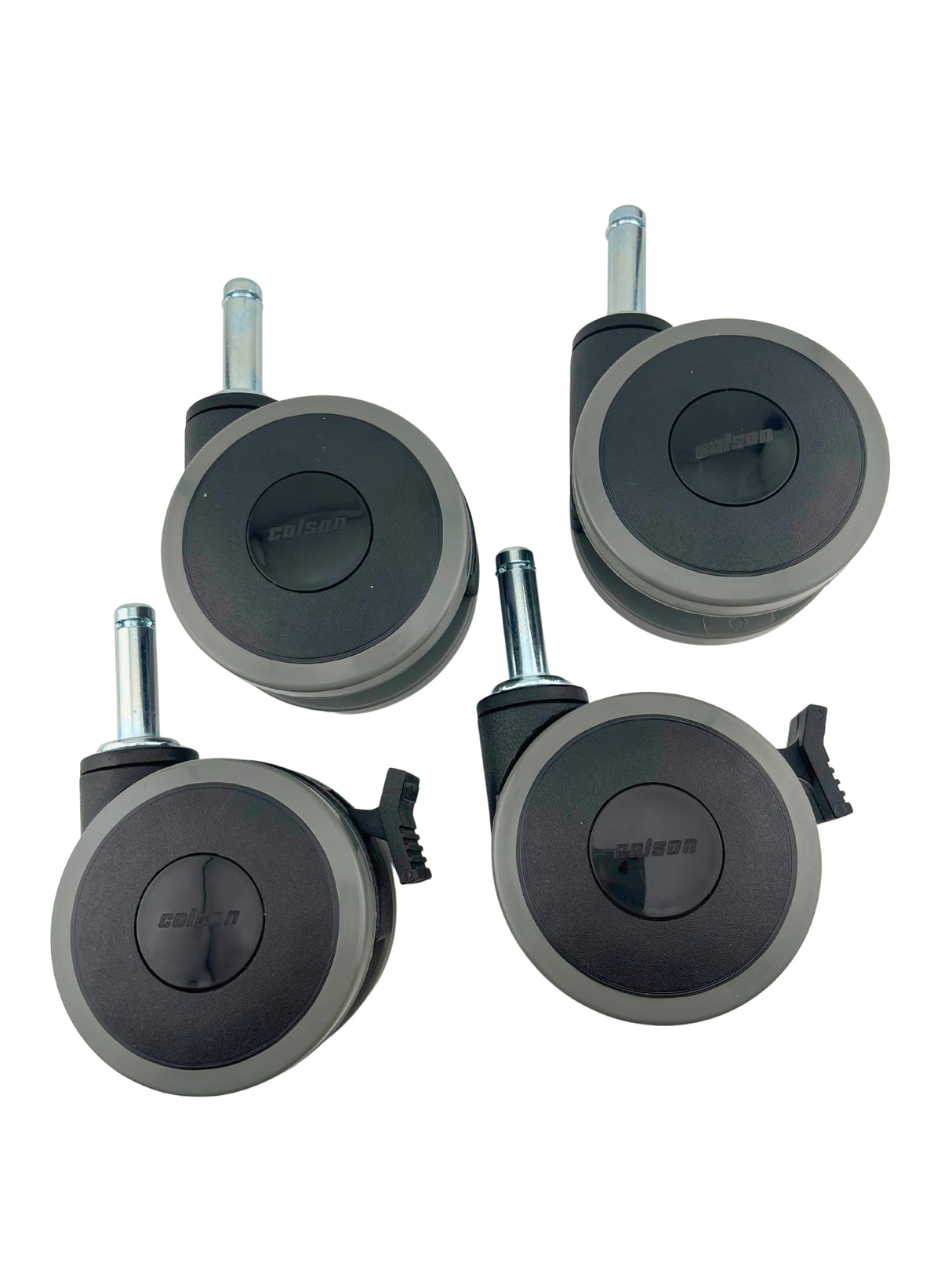Caster Set with 2 Locking & 2 Non-Locking Wheels for the Invacare Semi-Electric Homecare Bed (5310IVC) (Set of 4) (1123550)