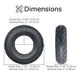 200x50 (8"x2") Solid Rubber Kick Scooter Tire with KF813 Tread