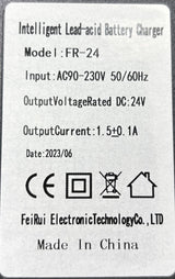 24 Volt 1.5 Amp 2.5mm ID Coaxial Battery Charger for the Radio Flyer Ultimate Go-Kart (940)